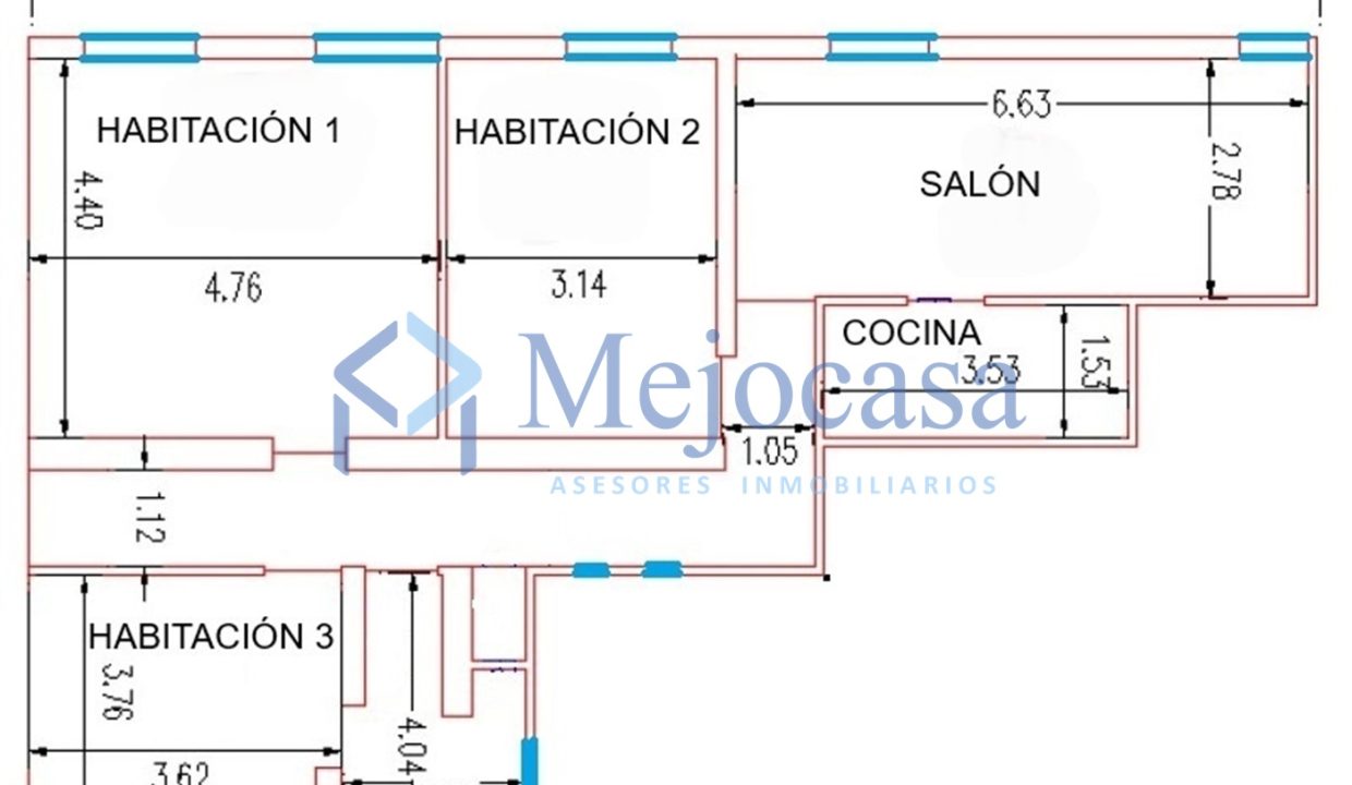 92858-08 Piso en entreplanta muy luminoso en Chamberí – Calle Alburquerque
